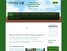 Tablet Screenshot of amazingdayfoundation.org